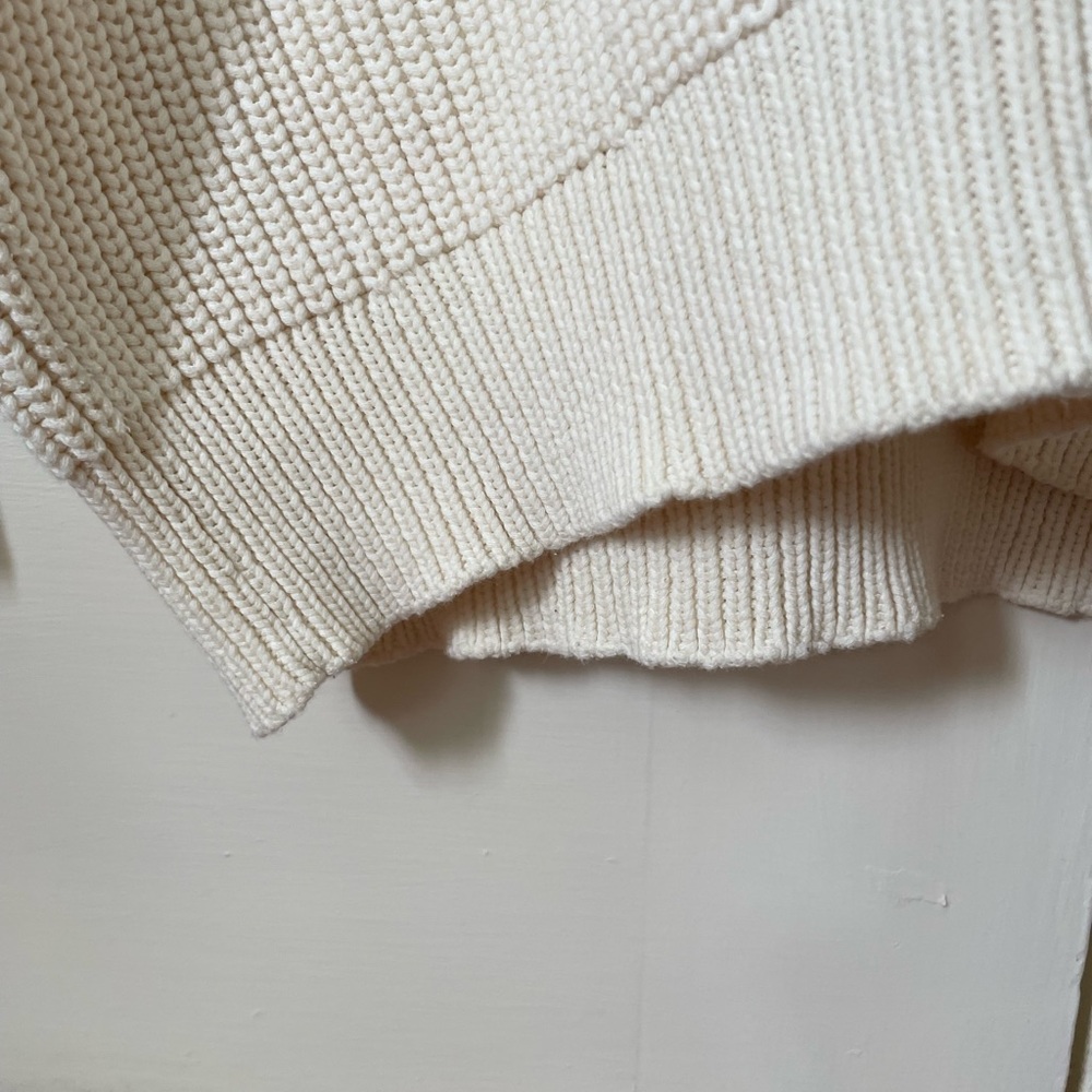 Jenni Kayne Cotton Cocoon Cardigan, Ivory, XXS - Picture 6 of 13